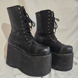 Funtasma 5” Platform Monster Boots Frankenstein, Goth, Size 10